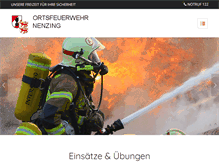 Tablet Screenshot of feuerwehr-nenzing.at